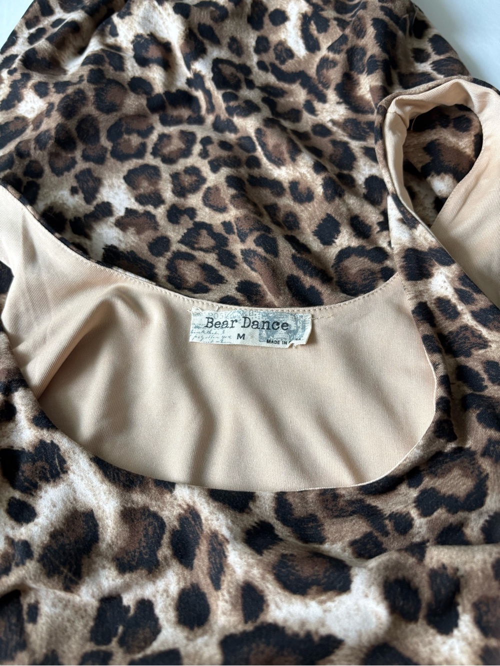 Bear Dance Leopard-Print Tank Midi Dress - Brown & Black - Picture 3 of 3